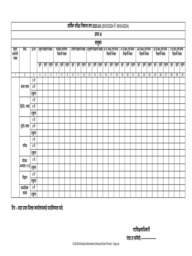 Ca Exam Format