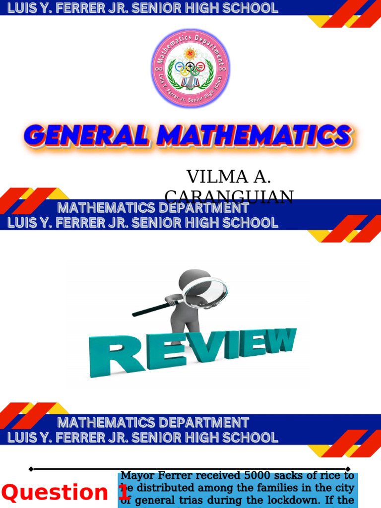 Genmath Q1problem Solving Involving Rational Function | PDF