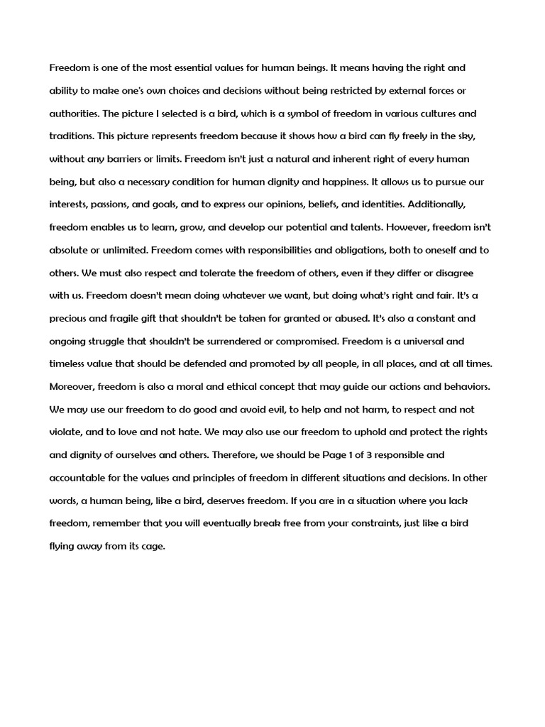 Freedom | PDF
