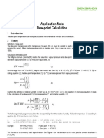 Dewpoint Calculation Humidity Sensor E