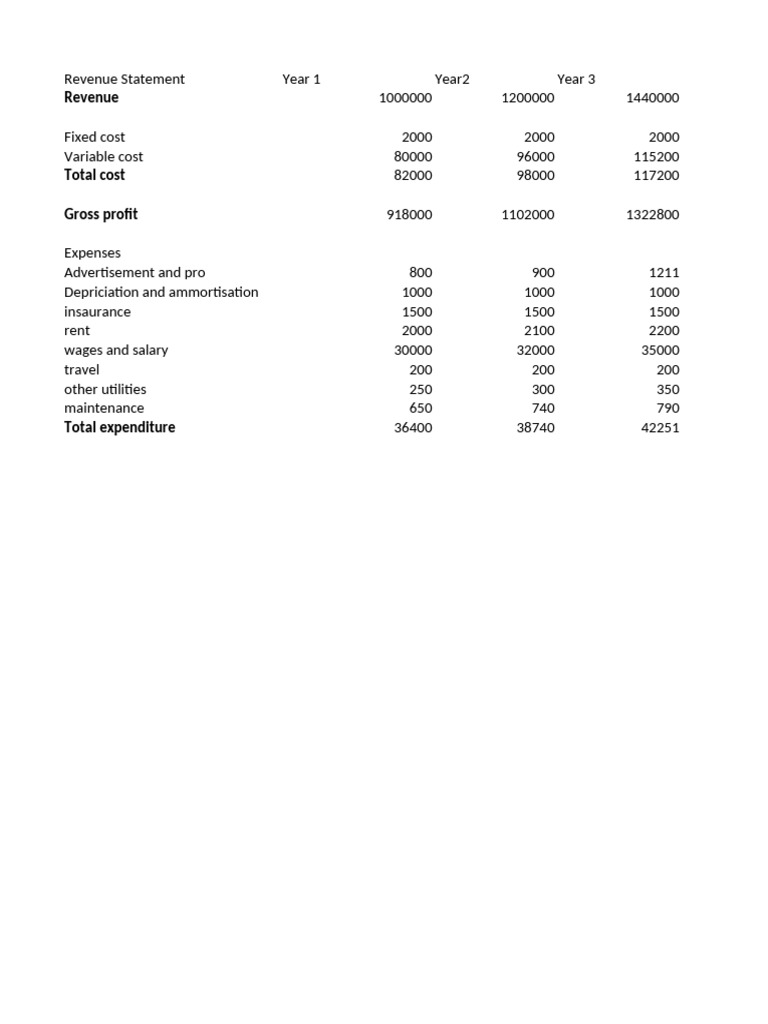 Profit and Loss Account Format | PDF