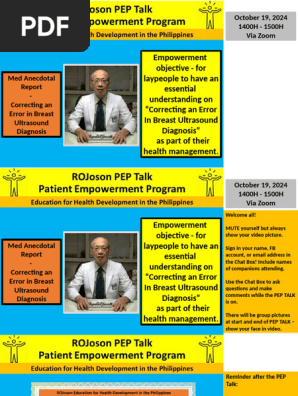 ROJoson PEP Talk: MAR - Correcting an Error in Breast Ultrasound Diagnosis