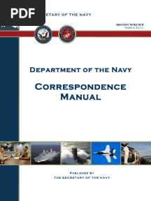 SECNAV M-5216.5 Navy Correspondence Manual