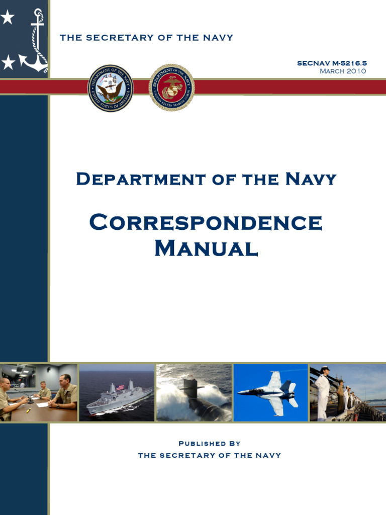 Secnav m 5216 5 navy correspondence manual pdf