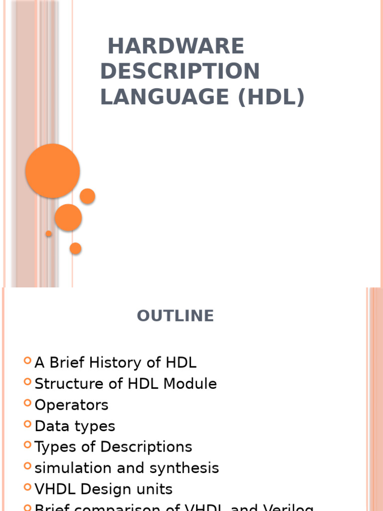 Introduction To HDL | PDF