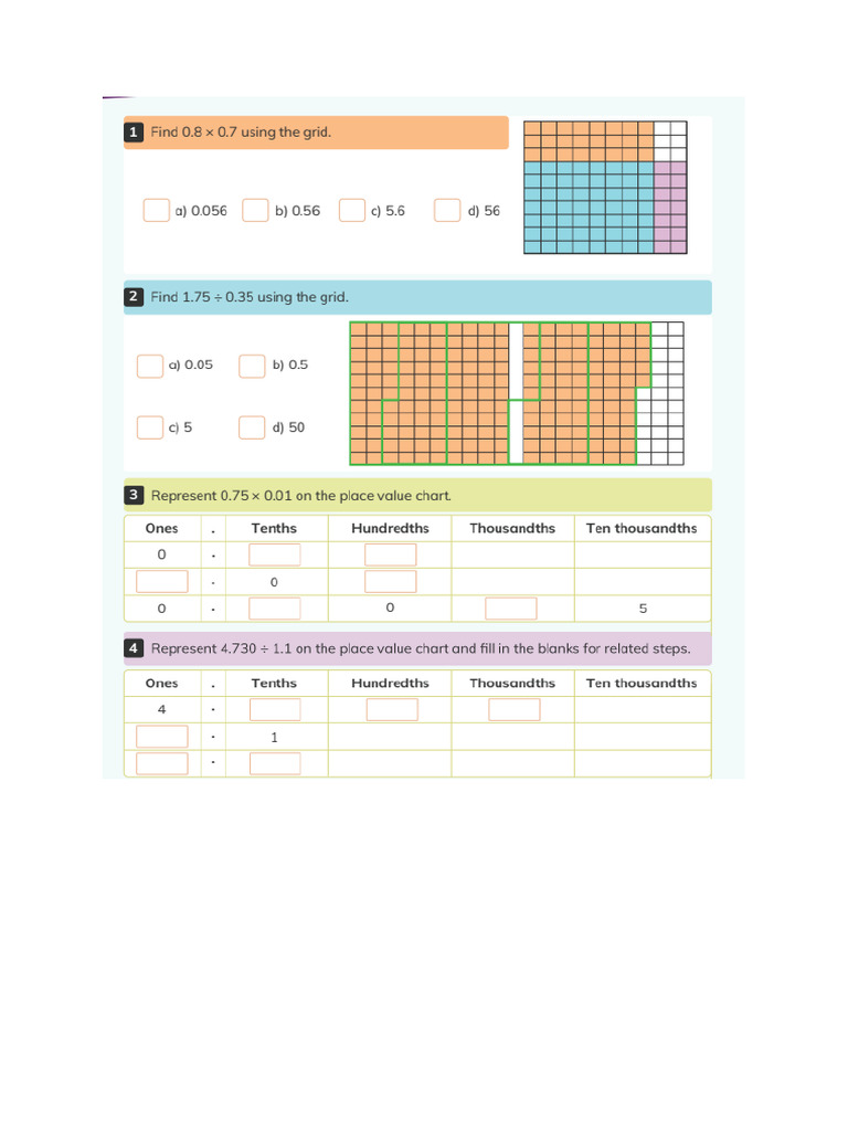 Decimal Multiplication | PDF