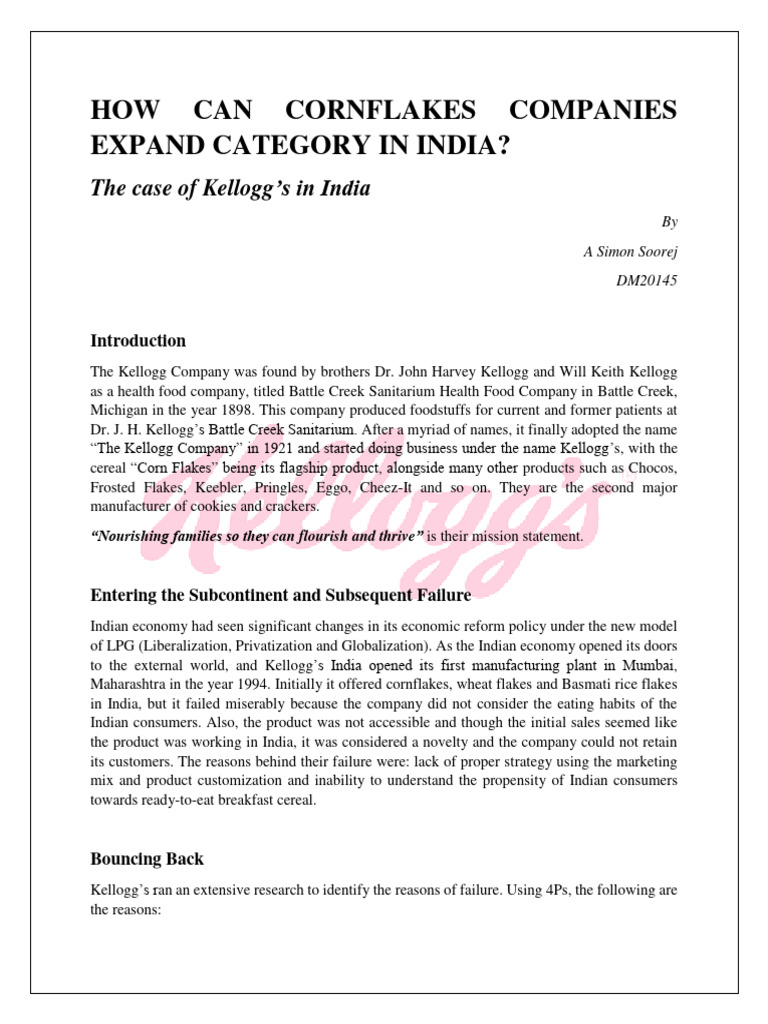 How Can Cornflakes Companies Expand Cate | PDF