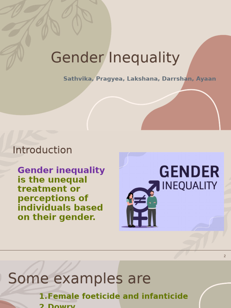 Gender Inequality | PDF