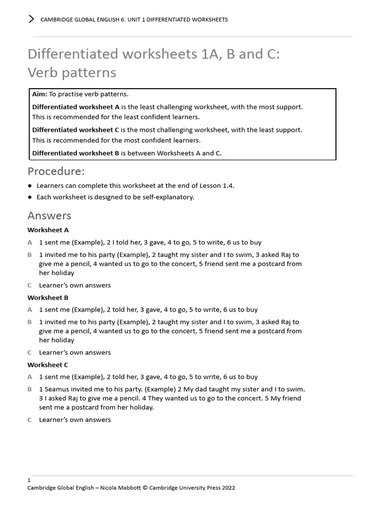 GE 6 Diff WS Unit 1 | PDF