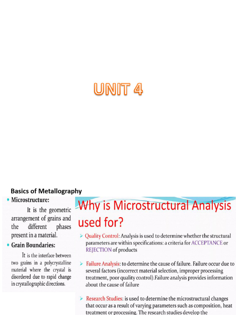 Unit 4 Basic Metallurgical Engg Pdf