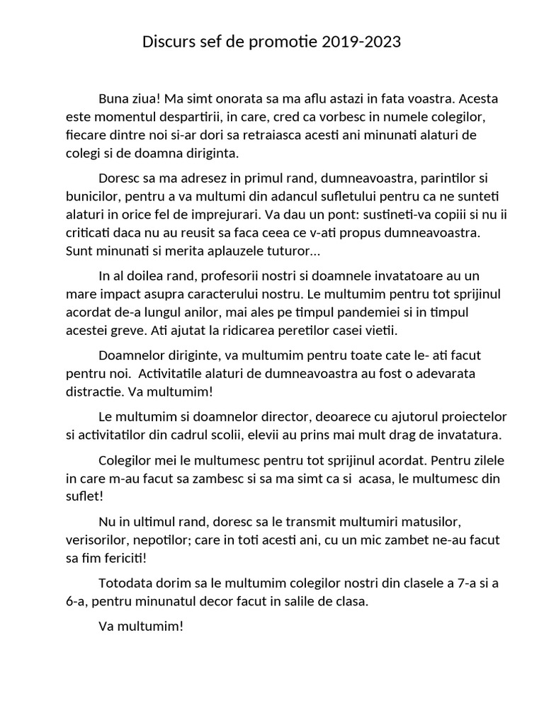Discurs | PDF