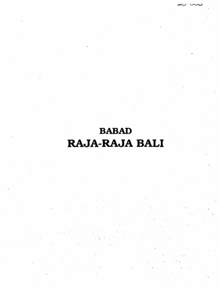 Babad Raja Raja Bali | PDF