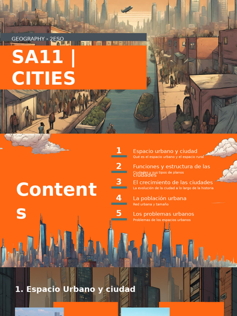 Urban Geography for 2ESO Students | PDF