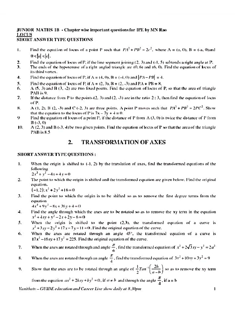 Maths 1b | PDF