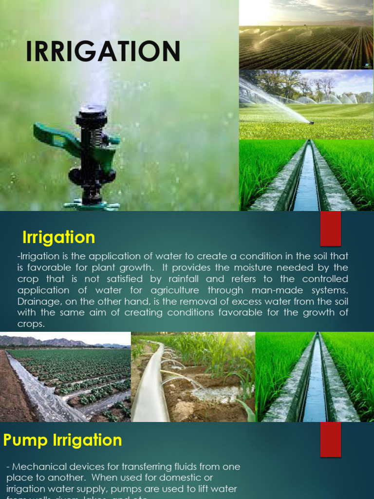 Irrigation PDF | PDF | Irrigation | Soil