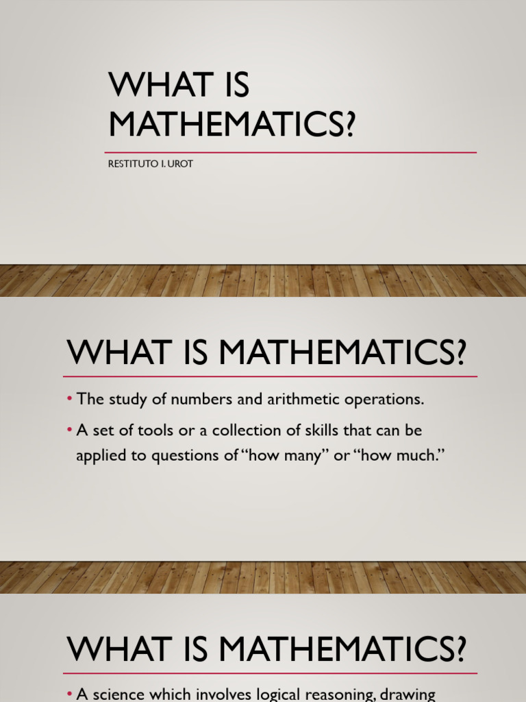 Understanding Mathematics and Patterns | PDF | Numbers | Mathematics