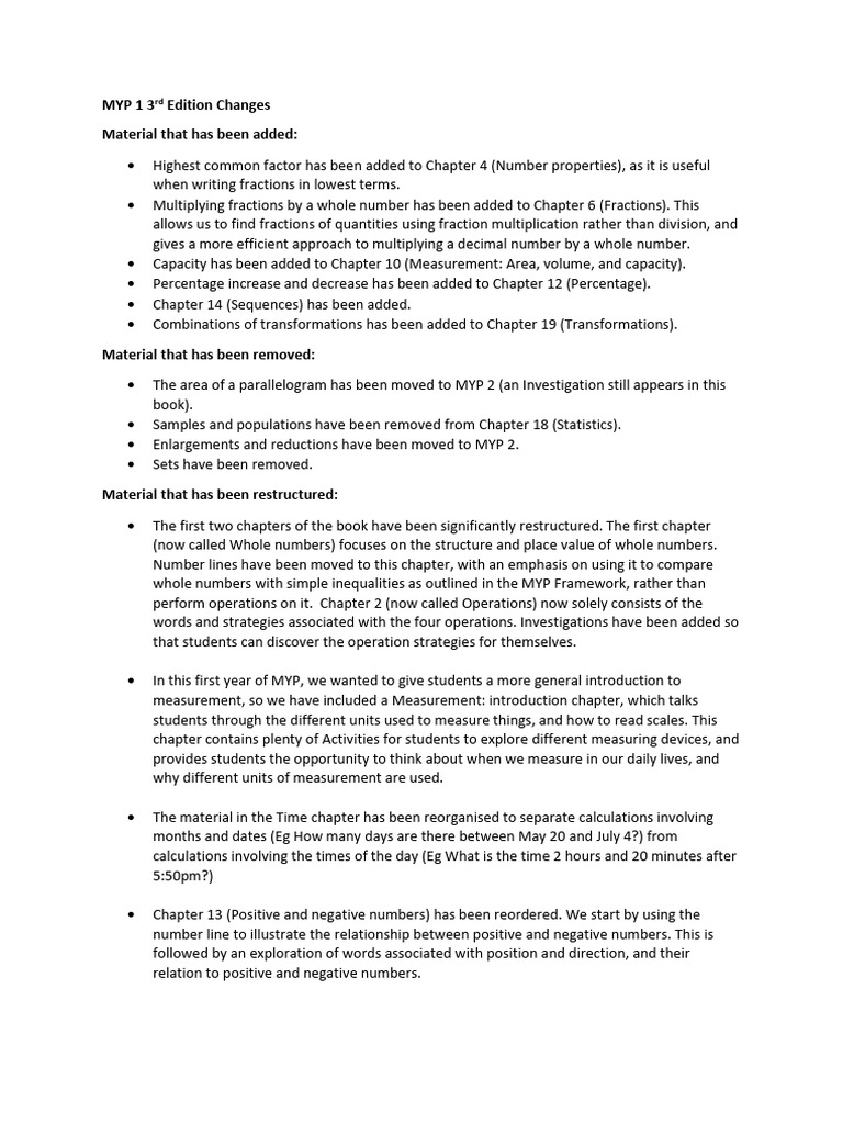 Myp1 3rd Edition Updates Pdf