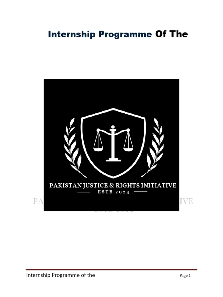 PJ RI Internship Schedule PDF