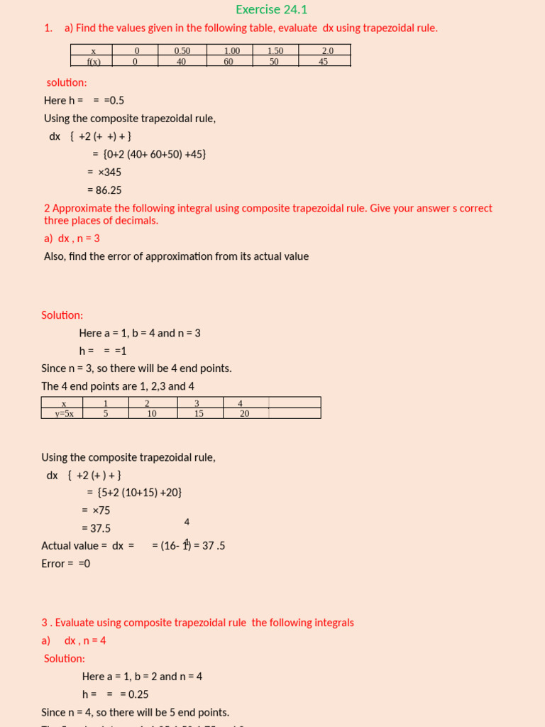 Exercise 24.1 | PDF
