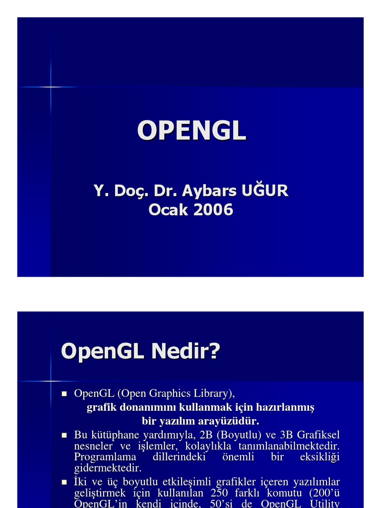 Ders 05 Opengl 06