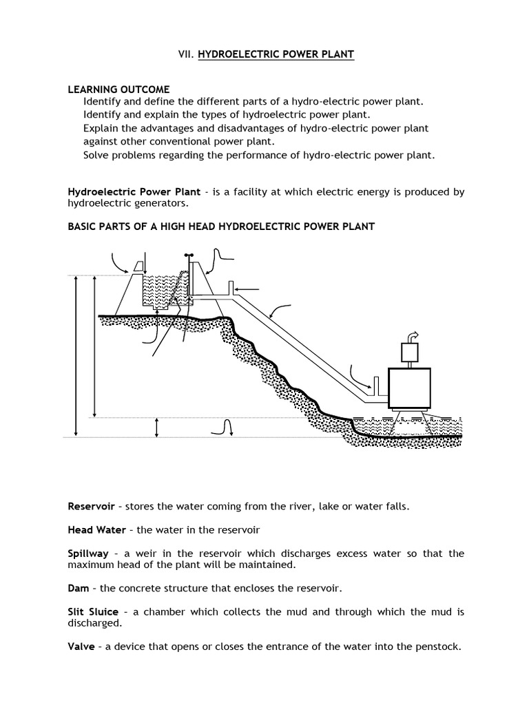 Parts and Types of Hydroelectric Plants | PDF | Turbine | Science ...