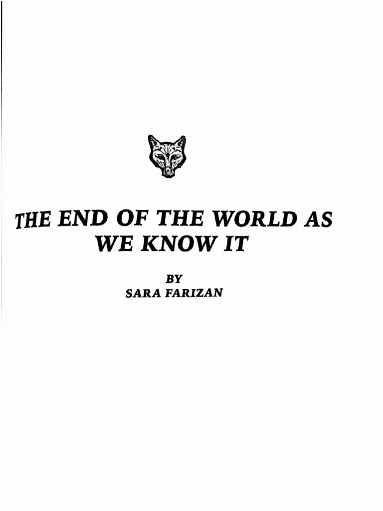 "The End of The World As We Know It" by Sara Farizan | PDF