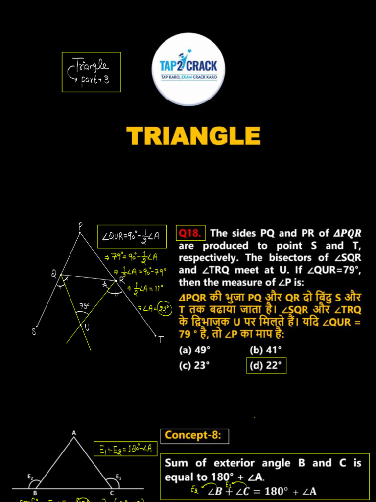 719) PDF-Triangle Part - 3 | PDF