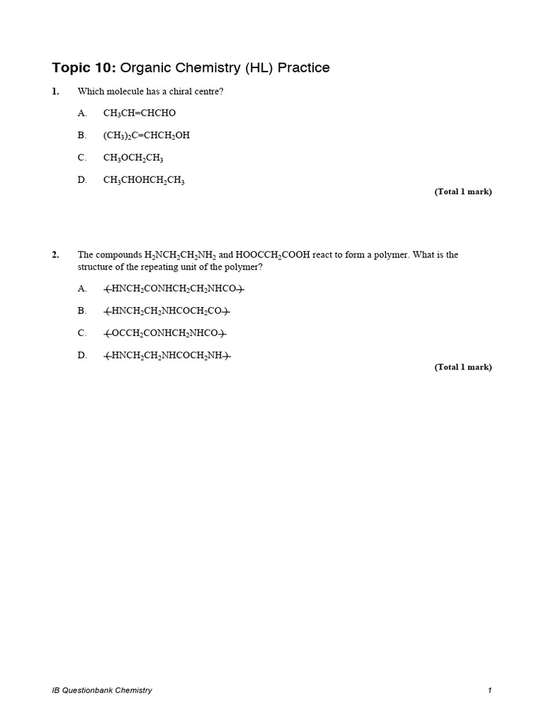 Ochem HL | PDF