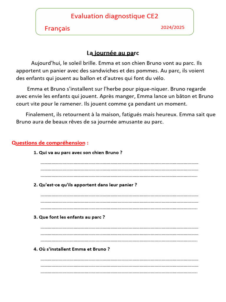 Ã© Valuation Ce2 PDF | PDF