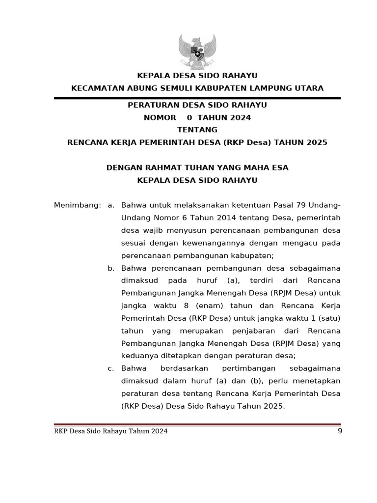 Perdes RKP | PDF