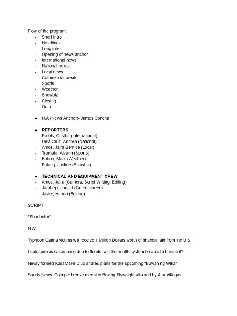 GROUP 2 in English Broadcasting | PDF