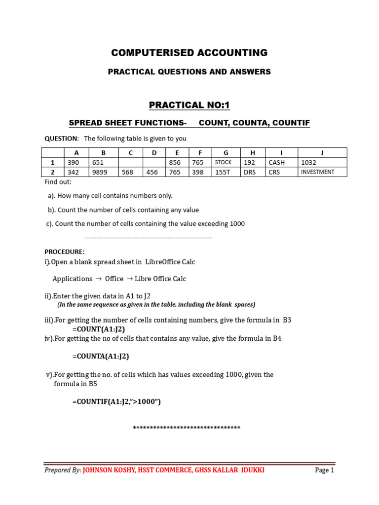 Computerised Accounting - Lab Work | PDF