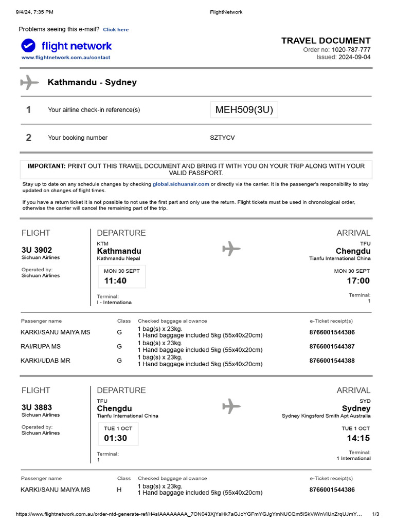 Flight Network | PDF