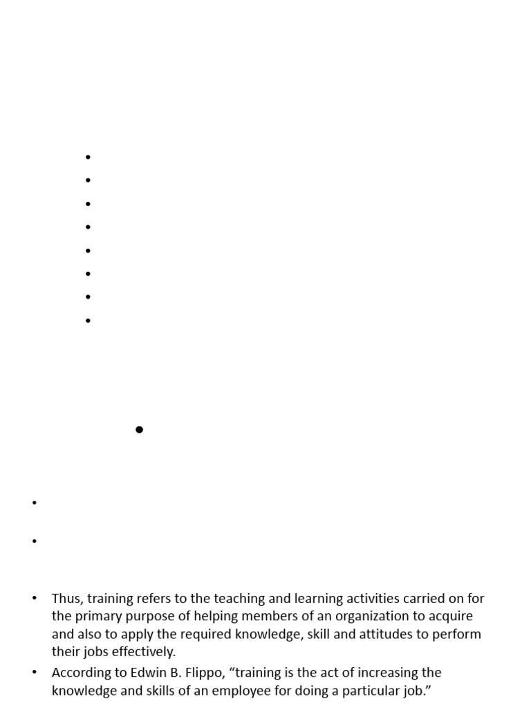 Unit-I Concept of Training | PDF