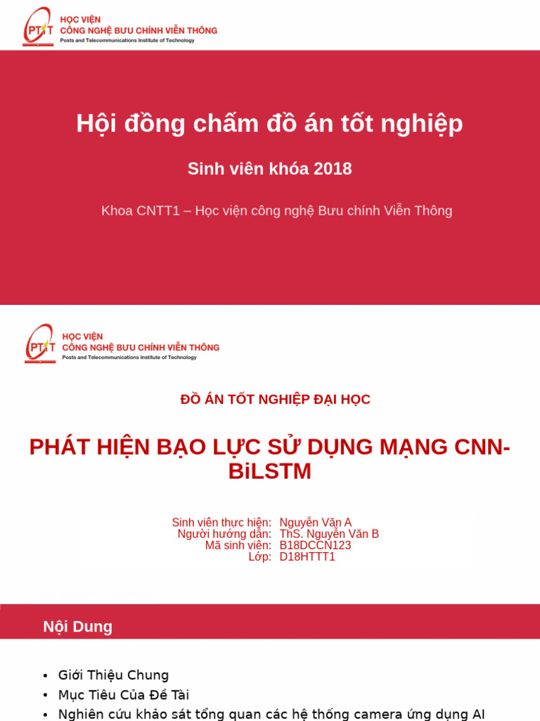 PTIT PTT Template Red | PDF