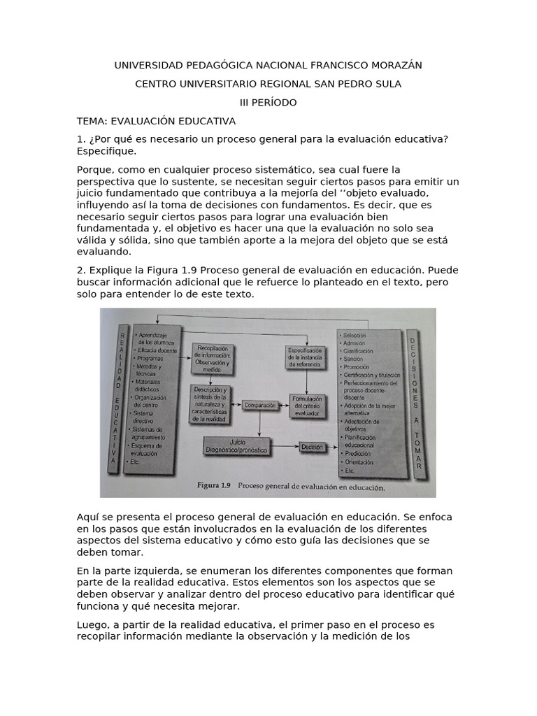 Proceso de Evaluación Educativa Efectiva | PDF | Evaluación | Toma de ...