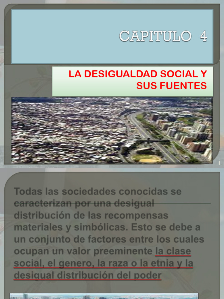 Capitulo 4 La Desigualdad Social y Sus Fuentes (5) | PDF