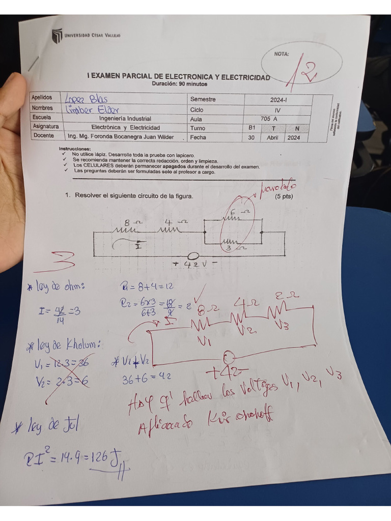 Parcial I - Electricidad | PDF