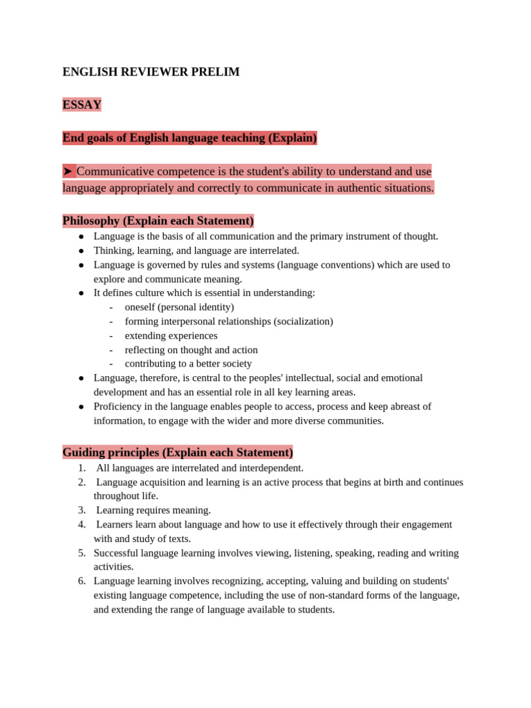 English Reviewer | PDF