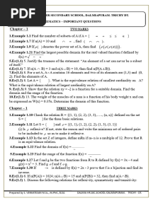 11th Maths Important 23 and 5 Mark Questions English Medium PDF Download