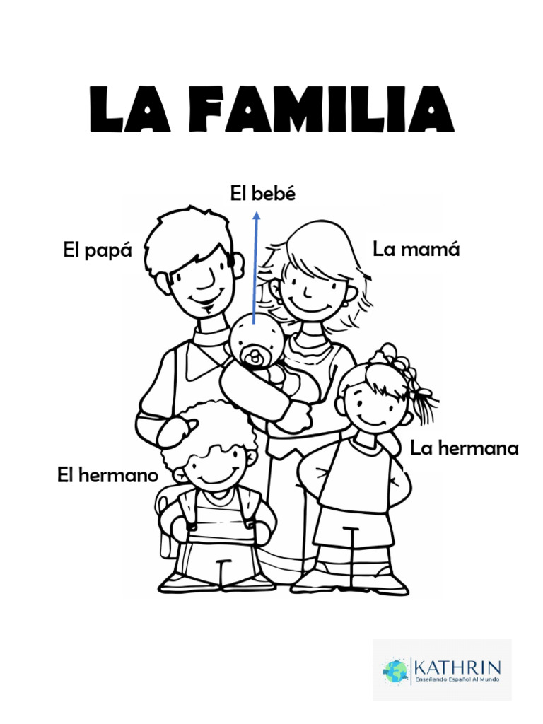 LA FAMILIA para Colorear | PDF
