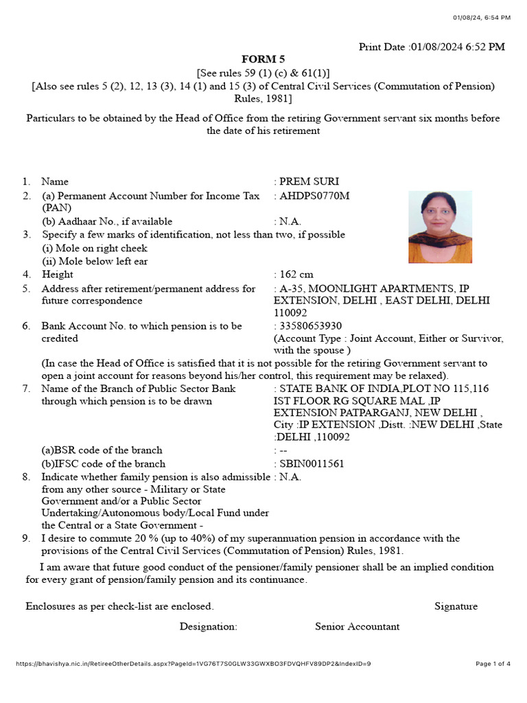 Form 5 | PDF