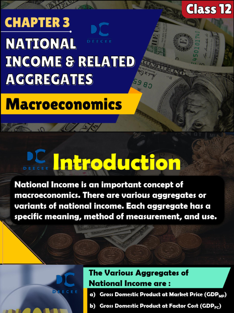 National Income and Its Aggregates Explained | PDF | Measures Of ...
