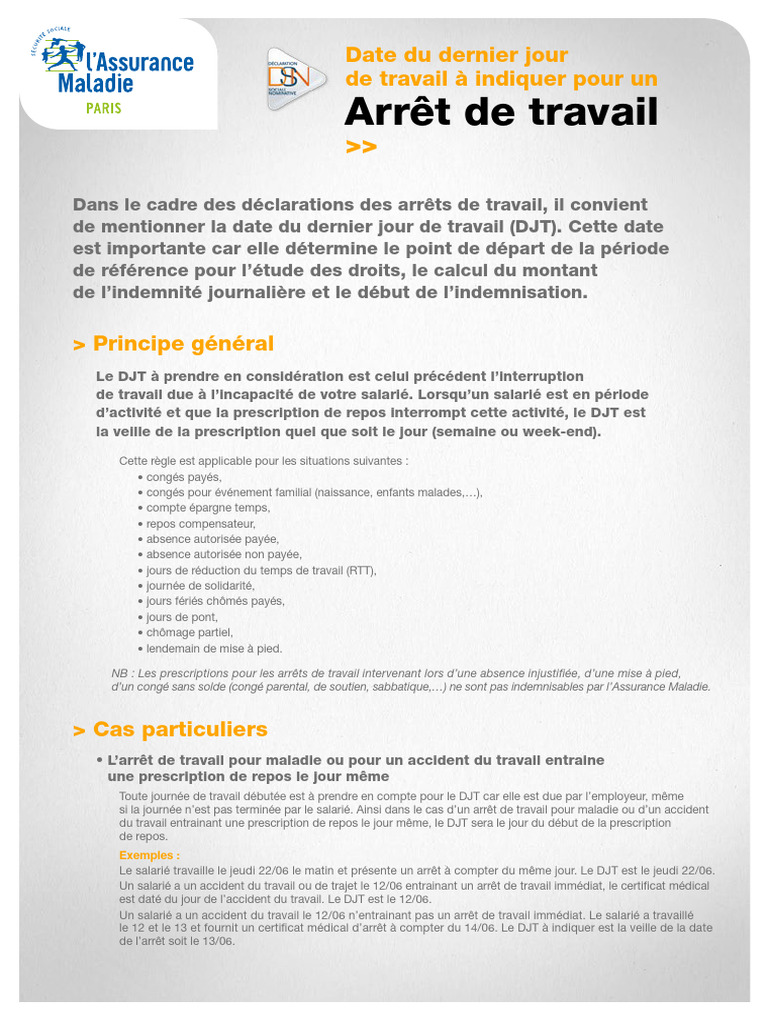 Cpam Paris Memo DJT | PDF