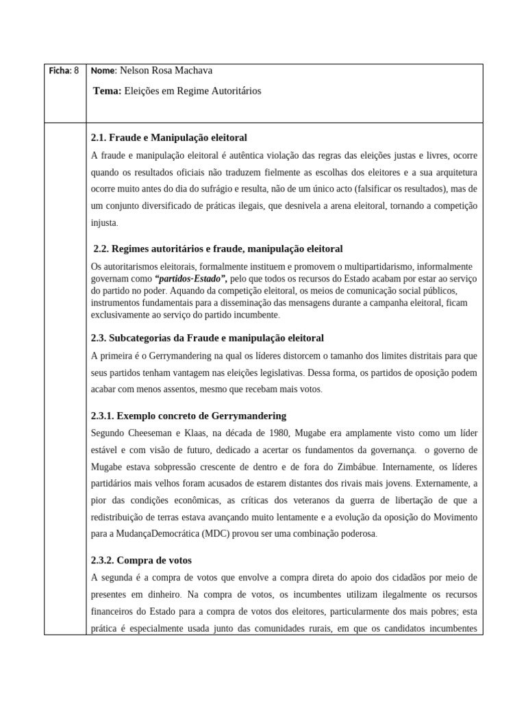 Ficha 8 N | PDF