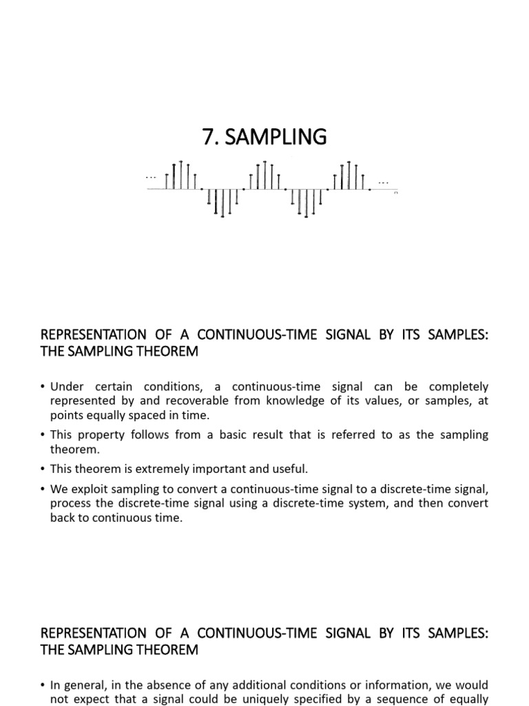 7 - Sampling - 1 2 | PDF
