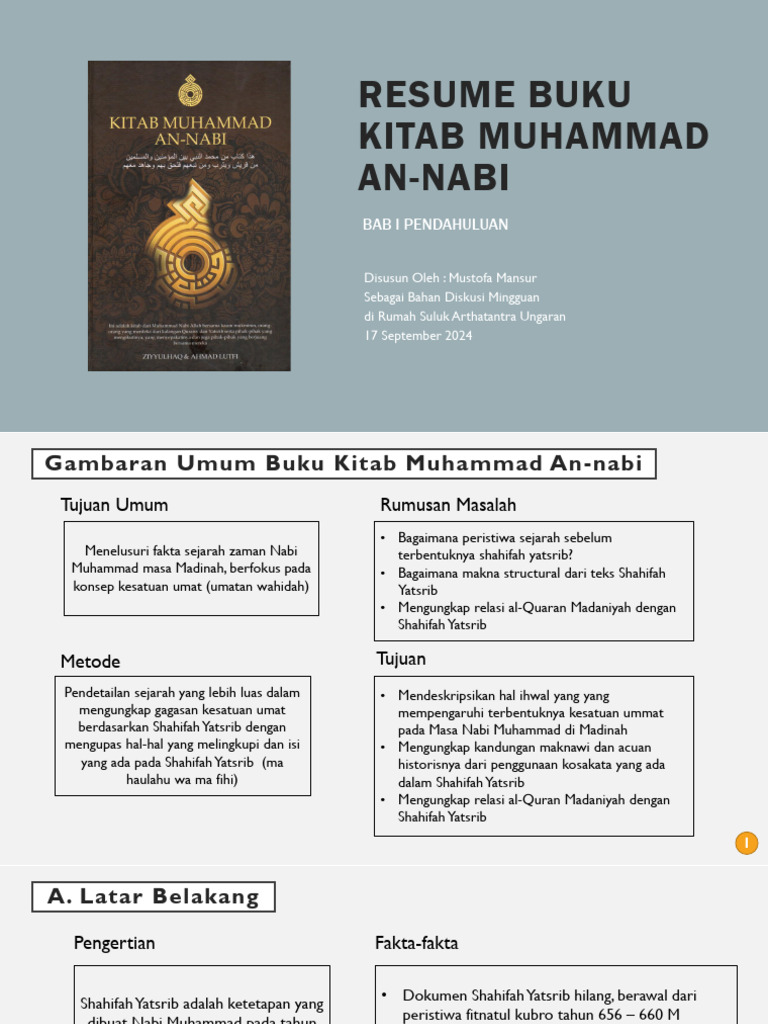 Resume Buku Kitab Muhammad An Nabi Bab I Pdf