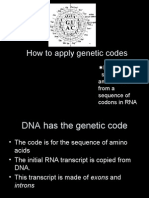 How to Apply Genetic Codes