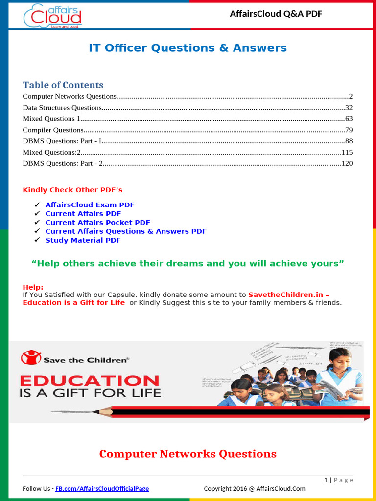IT Officer Questions and Answers PDF by | PDF