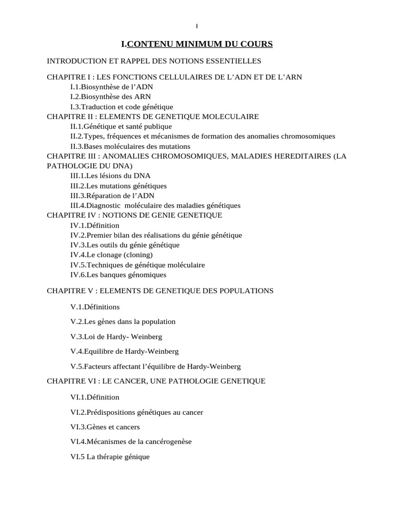 Cours Biol Mol $ Gen L2 BM 2016 - 2017 | PDF